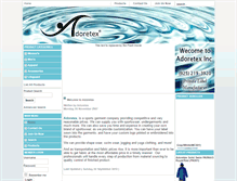 Tablet Screenshot of adoretex.com